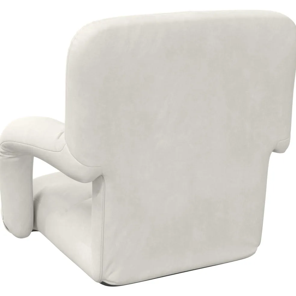 vidaXL Verstelbare vlo stoelen Crèmekleurig Fluweel
