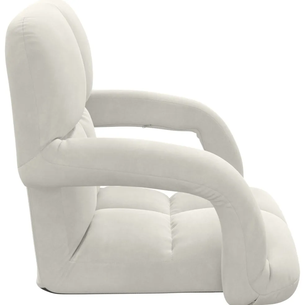vidaXL Verstelbare vlo stoelen Crèmekleurig Fluweel