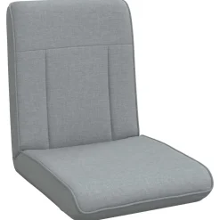 vidaXL Verstelbare vlo stoelen Lichtgrijs Stof