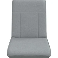 vidaXL Verstelbare vlo stoelen Lichtgrijs Stof