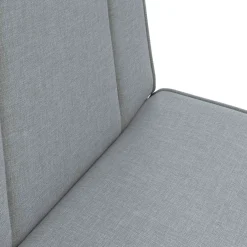 vidaXL Verstelbare vlo stoelen Lichtgrijs Stof