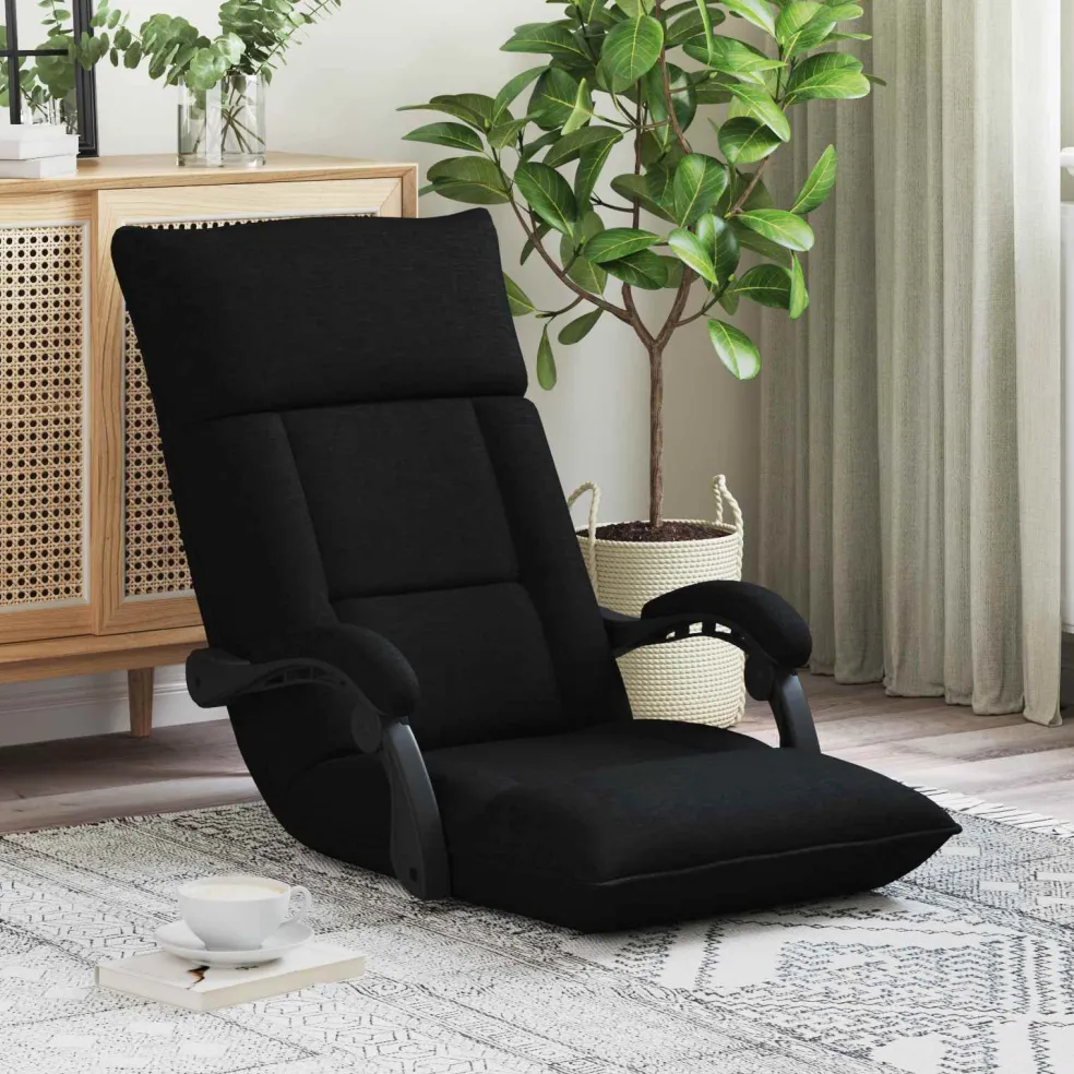 vidaXL Verstelbare vlo stoelen Bruin Stof