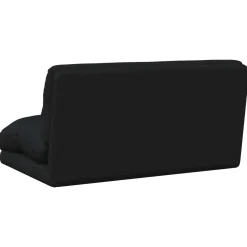 vidaXL Verstelbare vlo stoelen Zwart Stof