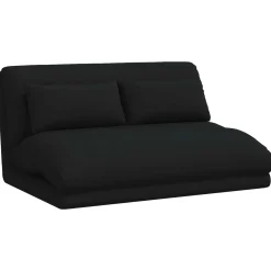 vidaXL Verstelbare vlo stoelen Zwart Stof