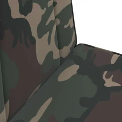 vidaXL Verstelbare vlo stoelen Legergroen Stof