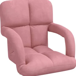vidaXL Verstelbare vlo stoelen Roze Fluweel