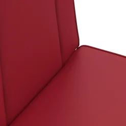 vidaXL Verstelbare vlo stoelen Wijnrood Kunstleer