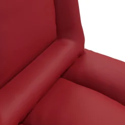 vidaXL Verstelbare vlo stoelen Wijnrood Kunstleer