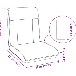 vidaXL Verstelbare vlo stoelen Grijs Kunstleer
