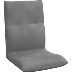 vidaXL Verstelbare vlo stoelen Blauw Fluweel
