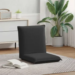 vidaXL Verstelbare vlo stoelen Donkergrijs Schapenstof