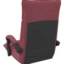 vidaXL Verstelbare vlo stoelen Wijnrood Stof