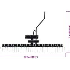 vidaXL Verticuteerder voor zitmaaier 109 cm