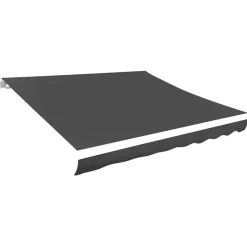 vidaXL Vervangingsdoek voor luifel 300x250 cm polyester grijs