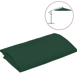 vidaXL Vervangingsdoek voor tuinparasol 300 cm groen