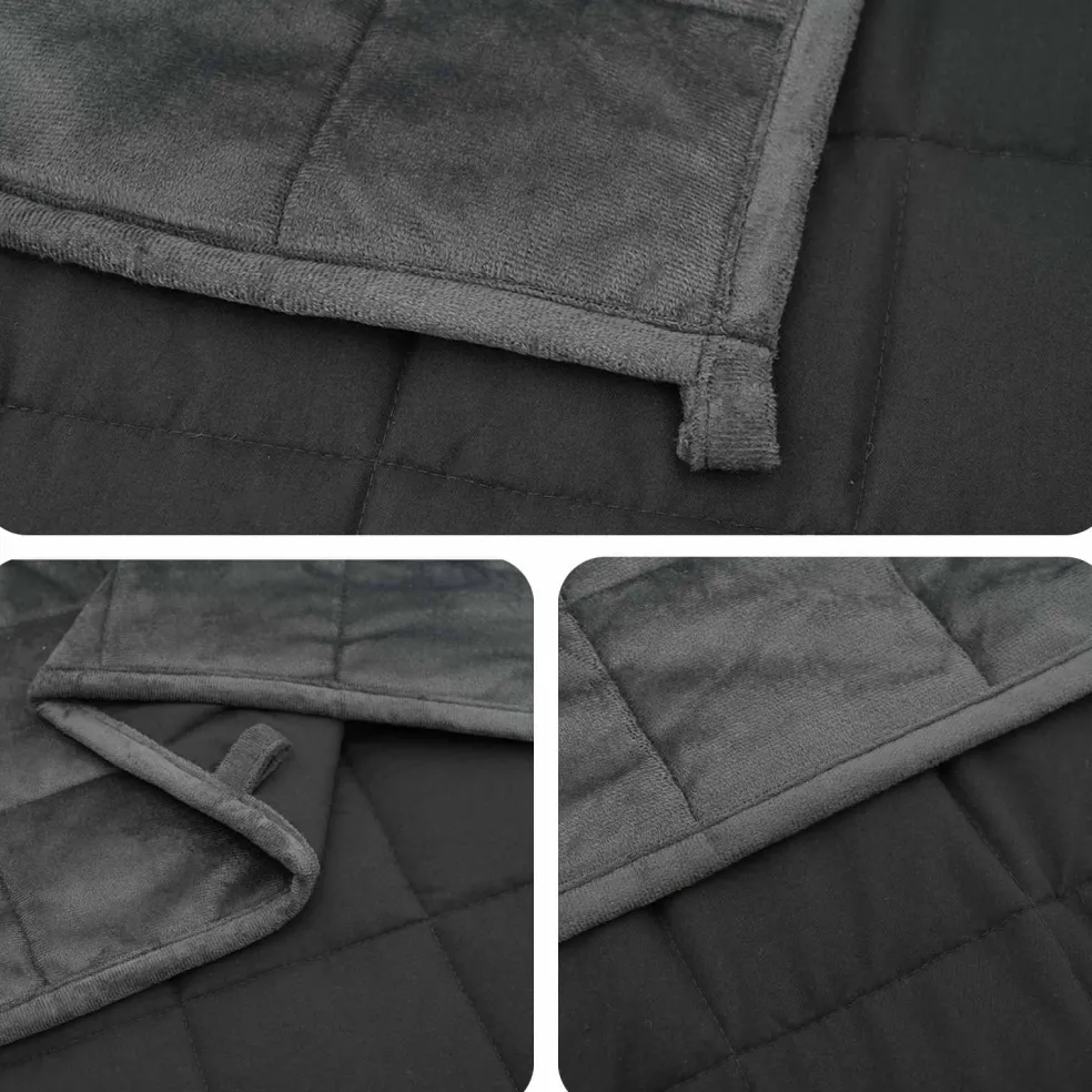 vidaXL Verzwaringsdeken Antraciet 230 x 220 cm 15 kg 100% Katoen 205T