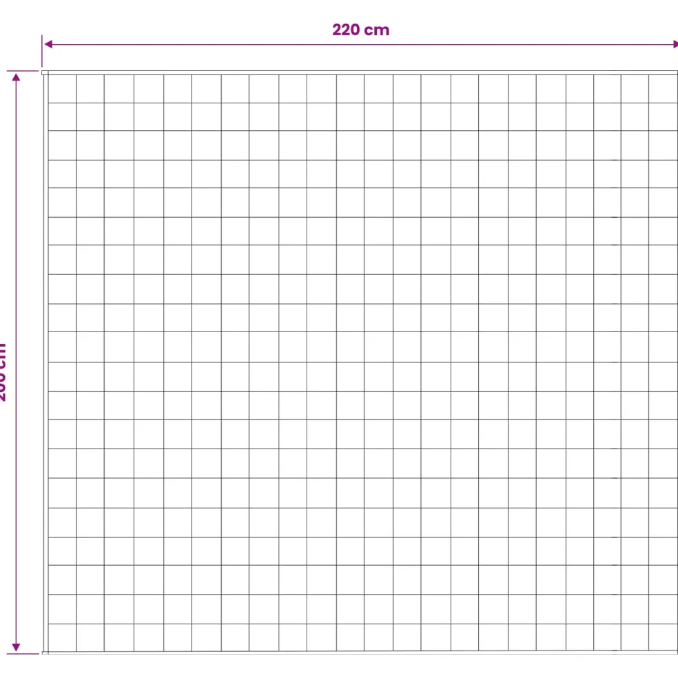 vidaXL Verzwaringsdeken Antraciet 200 x 220 cm 13 kg 100% Katoen 205T