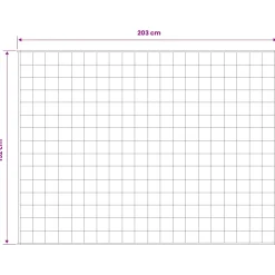 vidaXL Verzwaringsdeken Antraciet 152 x 203 cm 11 kg 100% Katoen 205T