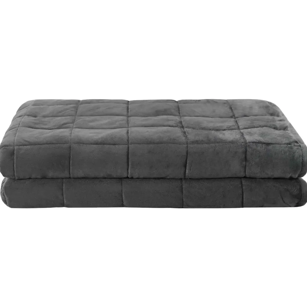 vidaXL Verzwaringsdeken Antraciet 152 x 203 cm 11 kg 100% Katoen 205T