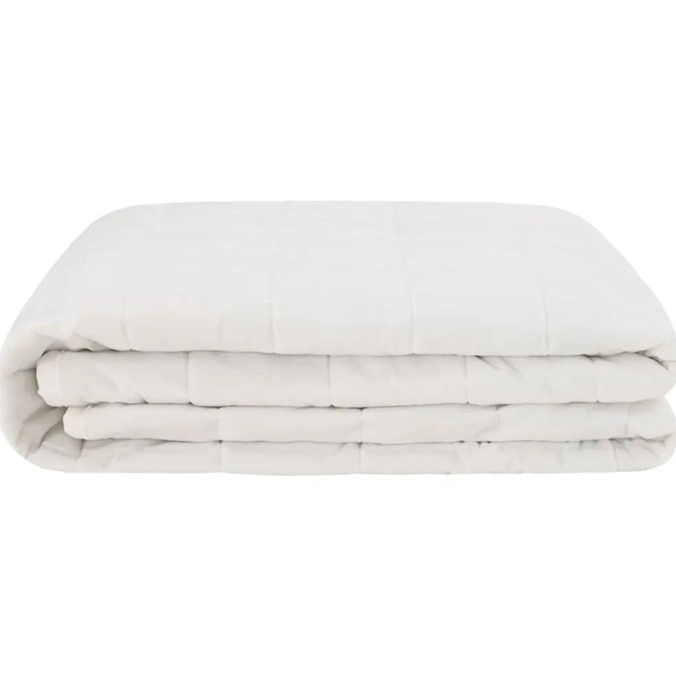 vidaXL Verzwaringsdeken Wit 152 x 203 cm 11 kg 100% Katoen 205T