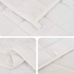 vidaXL Verzwaringsdeken Wit 152 x 203 cm 11 kg 100% Katoen 205T