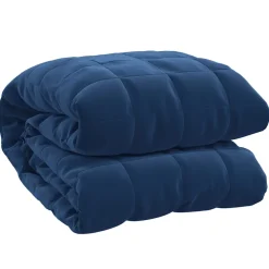 vidaXL Verzwaringsdeken 220x235 cm 15 kg stof blauw