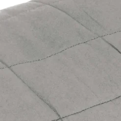 vidaXL Verzwaringsdeken 200x200 cm 13 kg stof grijs