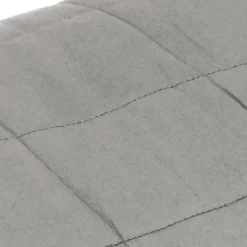 vidaXL Verzwaringsdeken 220x235 cm 15 kg stof grijs