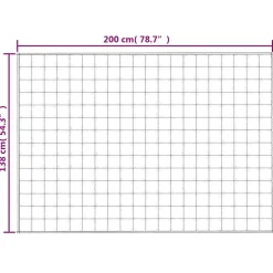vidaXL Verzwaringsdeken 138x200 cm 6 kg stof grijs