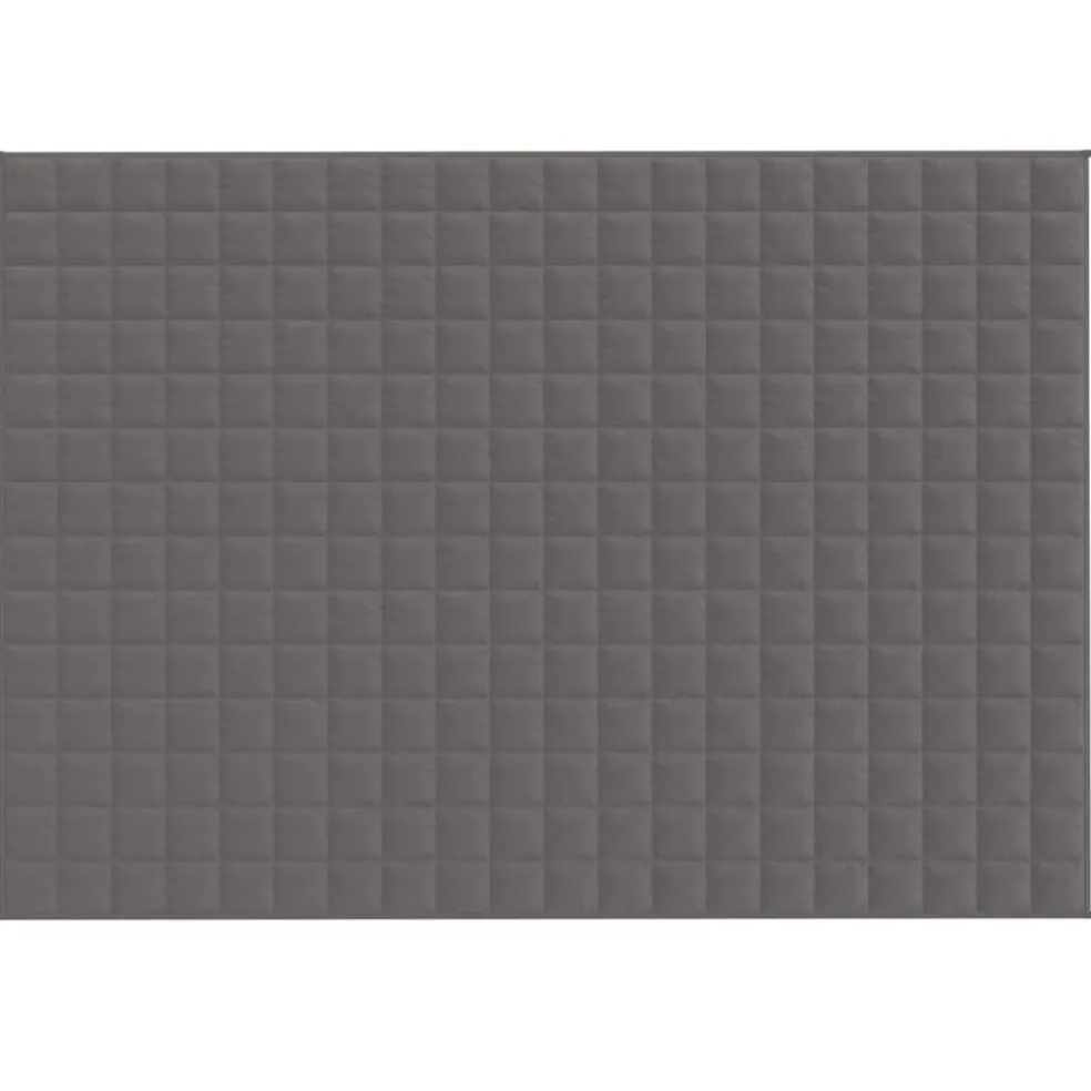 vidaXL Verzwaringsdeken 138x200 cm 6 kg stof grijs