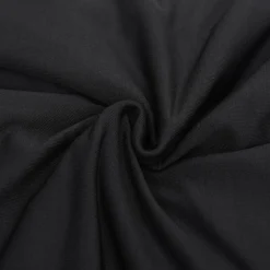 vidaXL Vierzitsbankhoes stretch polyester jersey zwart