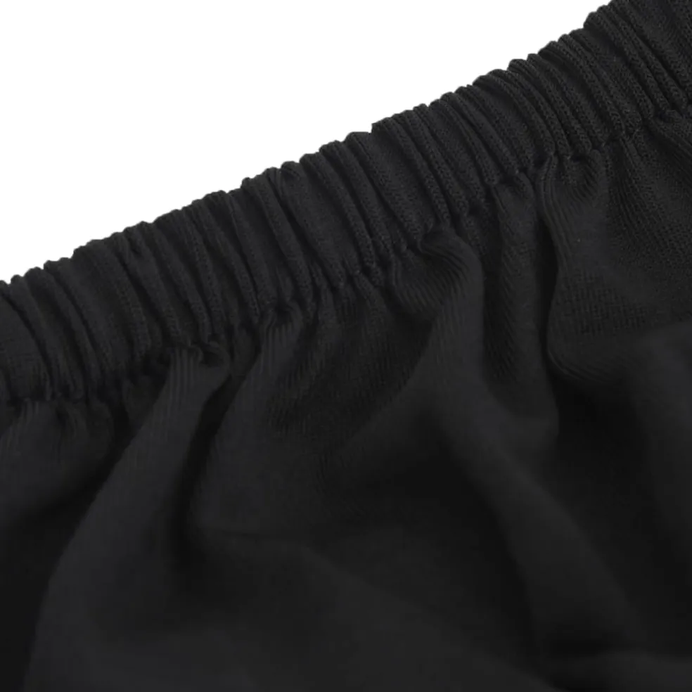 vidaXL Vierzitsbankhoes stretch polyester jersey zwart