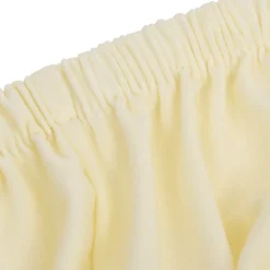 vidaXL Vierzitsbankhoes stretch polyester jersey crèmekleurig