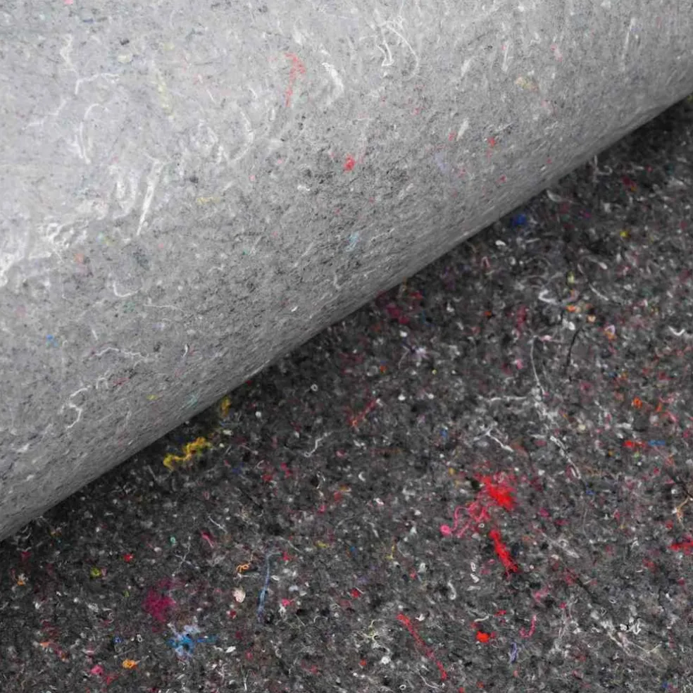 vidaXL Vijver Vlies 1 x 10 m Polyester en Katoen Grijs