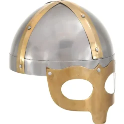 vidaXL Vikinghelm replica LARP staal zilverkleurig