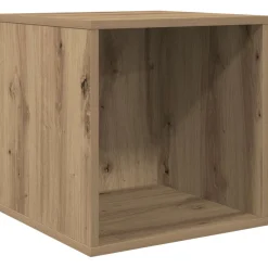 vidaXL Vinyl Album Doos Artisanaal eiken 37 x 36,5 x 38 cm