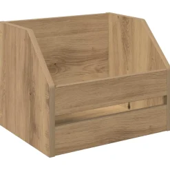 vidaXL Vinyl Album Doos Artisanaal eiken 38 x 30 x 29 cm Bewerkt hout