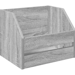 vidaXL Vinyl Album Doos Grijs Sonoma 38 x 30 x 29 cm Bewerkt hout