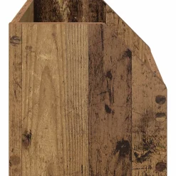 vidaXL Vinyl Album Doos Oud hout 38 x 30 x 29 cm Bewerkt hout