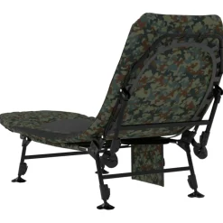 vidaXL Visbed met verstelbare modderpoten inklapbaar camouflage