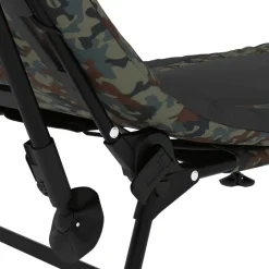 vidaXL Visbed met verstelbare modderpoten inklapbaar camouflage