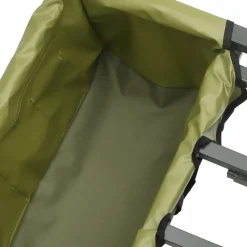 vidaXL Viskar met wiel gepoedercoat staal groen
