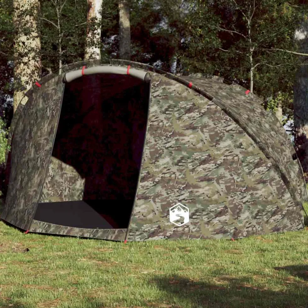 vidaXL Vistent 5-persoons waterdicht camouflage