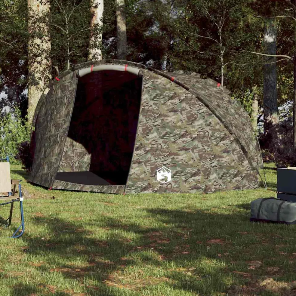vidaXL Vistent 5-persoons waterdicht camouflage