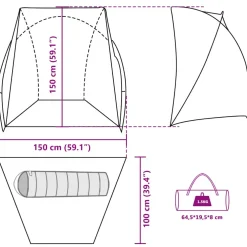 vidaXL Vistent waterdicht olijfgroen