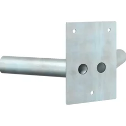 vidaXL Vlaggen Mast Houder Zilver 11,5 x 7,5 x 0,2 cm Staal
