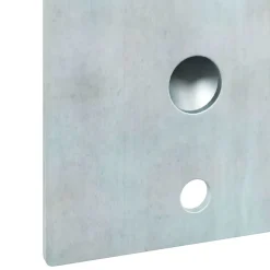vidaXL Vlaggen Mast Houder Zilver 10,5 x 7,5 x 2,5 cm Staal