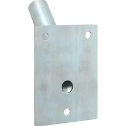 vidaXL Vlaggen Mast Houder Zilver 10,5 x 7,5 x 2,5 cm Staal