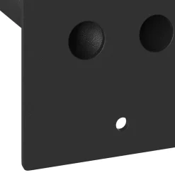 vidaXL Vlaggen Mast Houder Zwart 10,5 x 7,5 x 0,2 cm Staal
