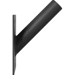 vidaXL Vlaggen Mast Houder Zwart 10,5 x 7,5 x 0,25 cm Staal